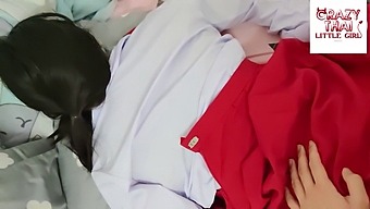 College Student In Uniform Has Steamy Sex In Dorm Room