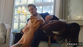 Brunette Beauty Takes On A Big Cock And Gets Spanked Hard