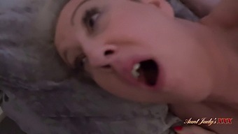 British Stepmom Maggie Moon Gets Caught In The Act By Her Stepson