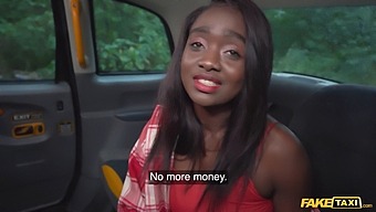 Ebony Babe Exposes Herself And Invites Rough Sex In A Staged Taxi Scenario