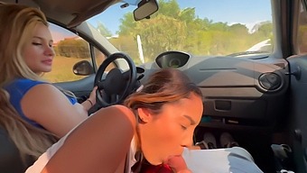 Two Girls Seduce Me In Their Car And Give Me Deepthroat Blowjobs Until I Cum